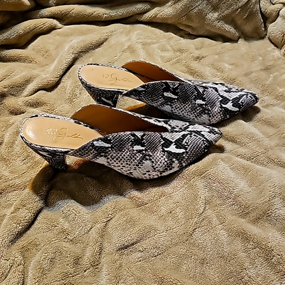 Snake skin heels